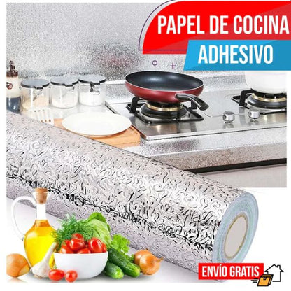 Papel de cocina adhesivo.