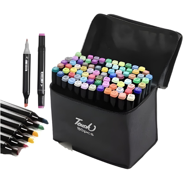 Set de marcadores doble punta 80PCS- 120PCS-160PCS
