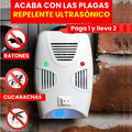 Repelente ultrasónico 2x1 Para insectos y ratones