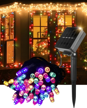 Luces Solares Navideñas 20 M + 10 M de Regalo