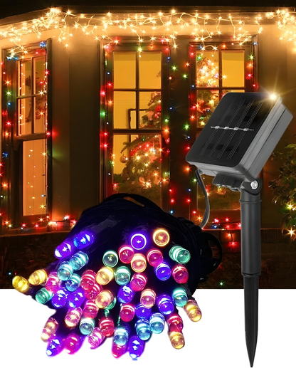 Luces Solares Navideñas 20 M + 10 M de Regalo