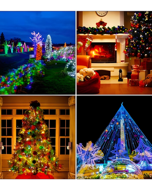 Luces Solares Navideñas 20 M + 10 M de Regalo