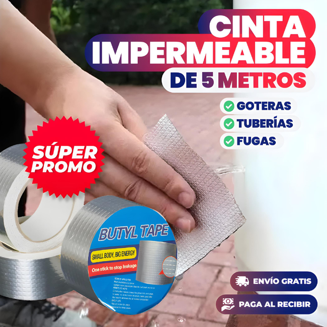 Cinta impermeable repara fugas