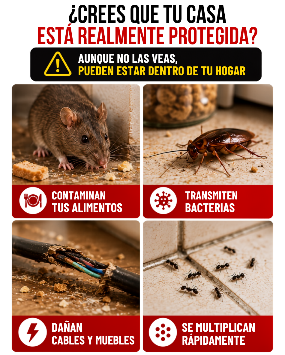 Repelente ultrasónico 2x1 Para insectos y ratones
