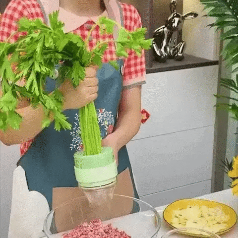 Cortador eléctrico de verduras y vegetales