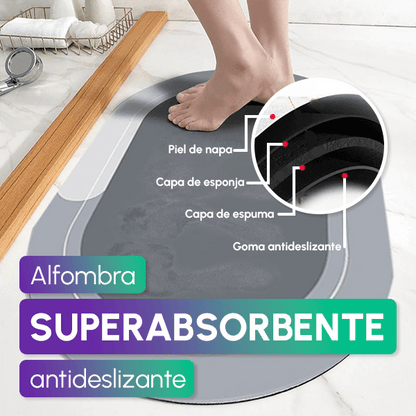 Alfombra super absorbente.